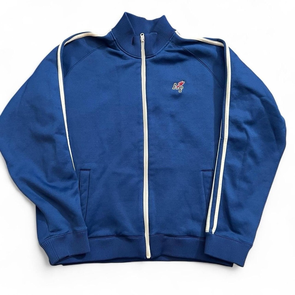 Abercrombie & Fitch Blue Full Zip Track Jacket Men's Size XL Y2K Surf Skate